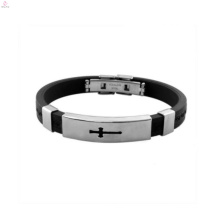2018 316L stainless steel jewelry, Wholesale high Quality Leather Men Bracelet jewelry